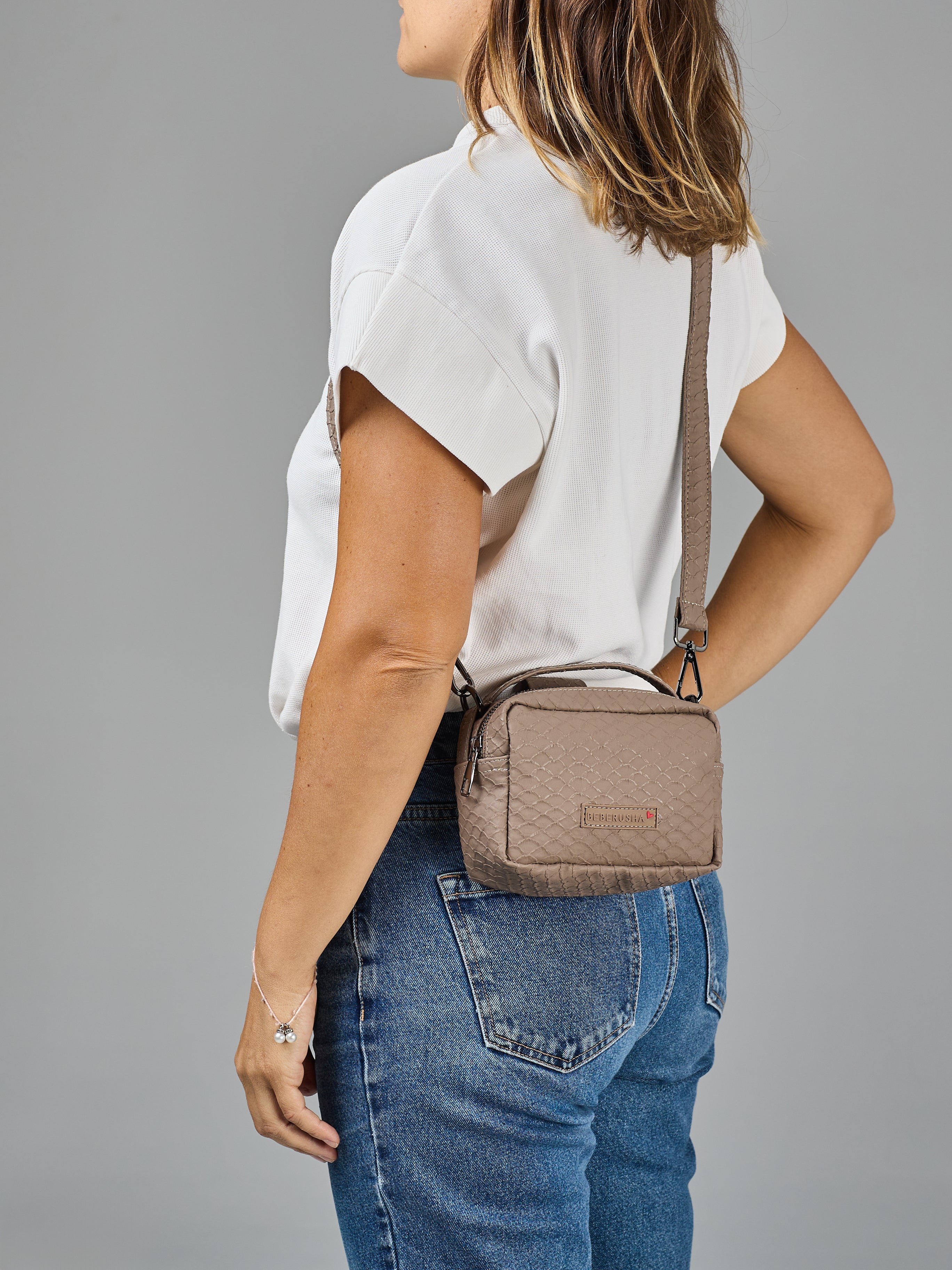 Grey Mermaid cross body bag