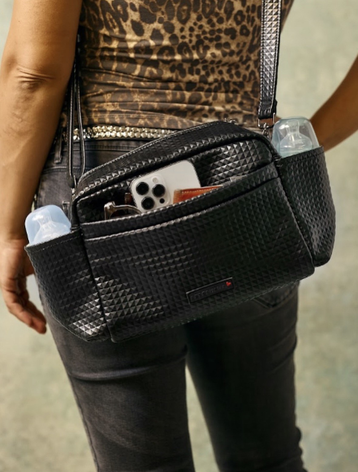 Black Cubic Stroller Bag