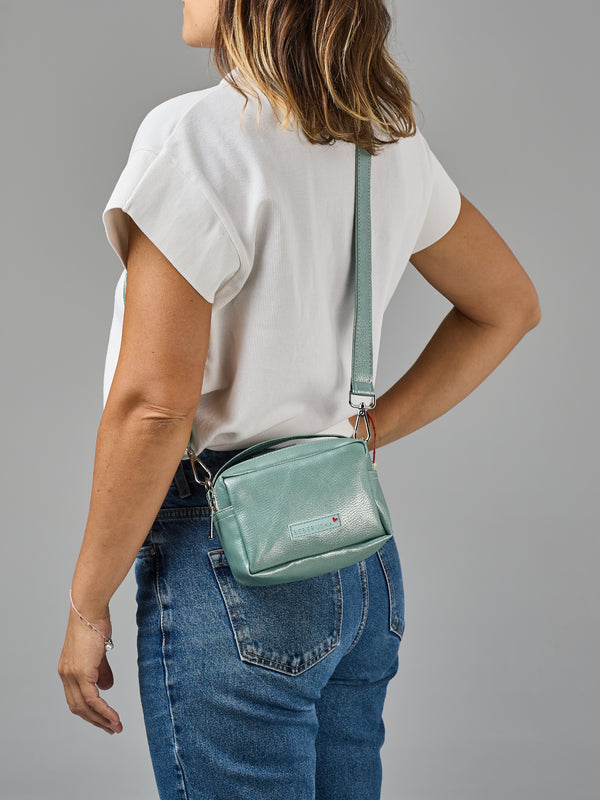 Blue Pearl Crossbody Bag