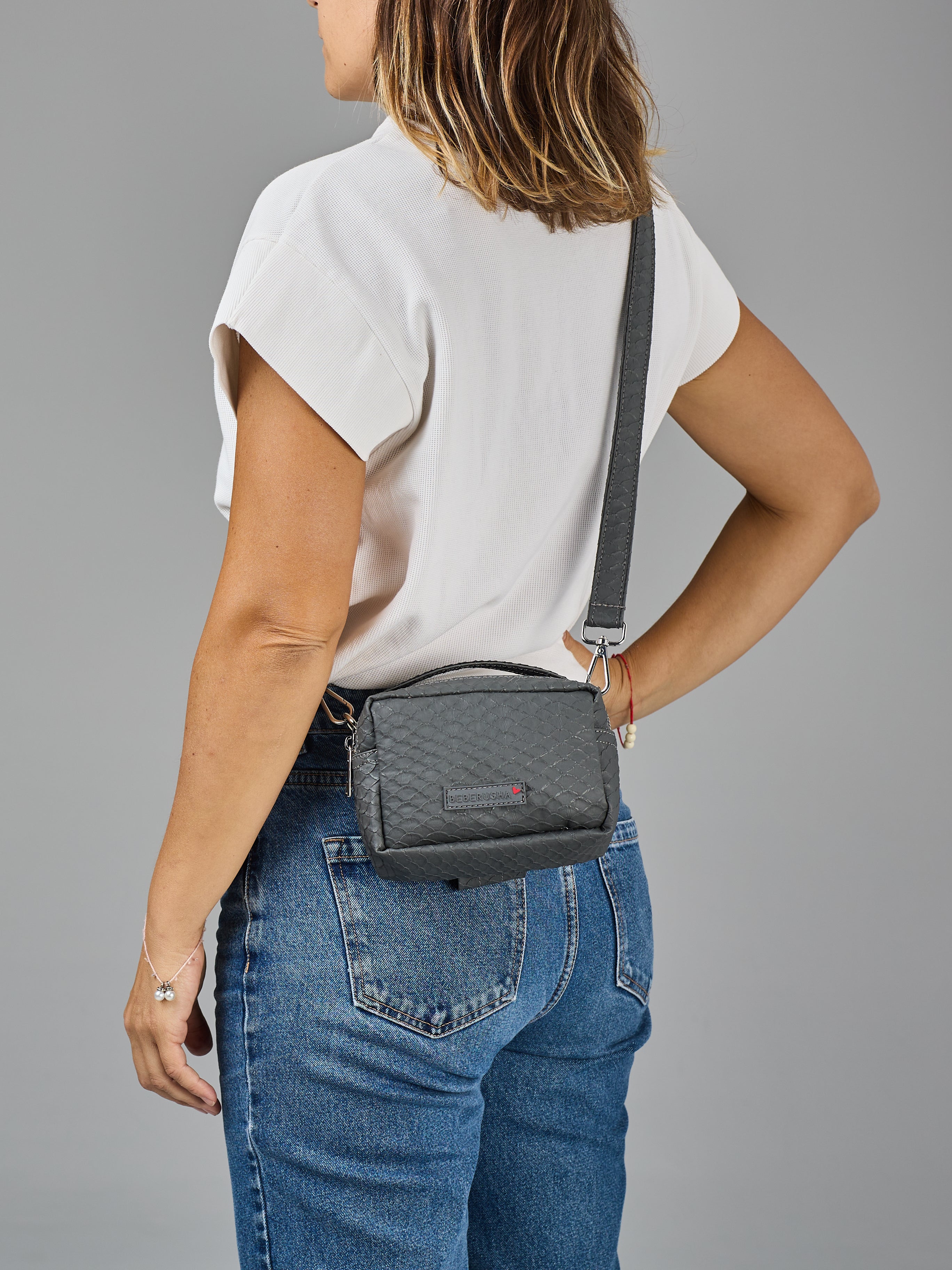 Grey Mermaid cross body bag